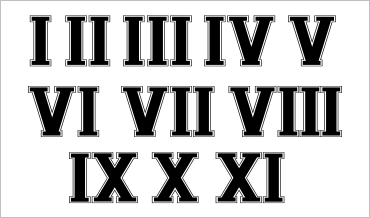 11 in roman numerals