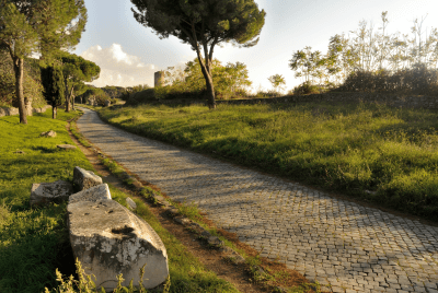 ancient roman roads construction